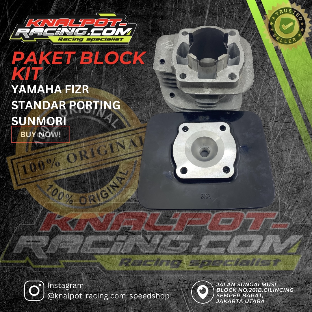 PAKET BLOCK KIT YAMAHA FIZR STANDAR PORTING SUNMORI
